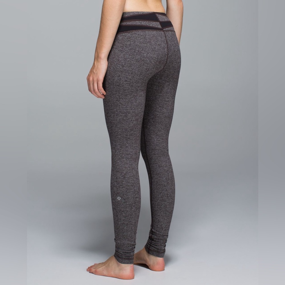 Lululemon Herringbone Leggings – High Rise, Sz 2